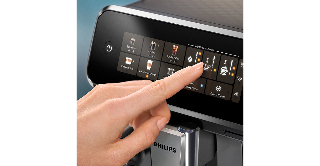Philips 3300 Series Fully Automatic Coffee Machine - 6 Drinks, Black Chrome (EP3347/90)