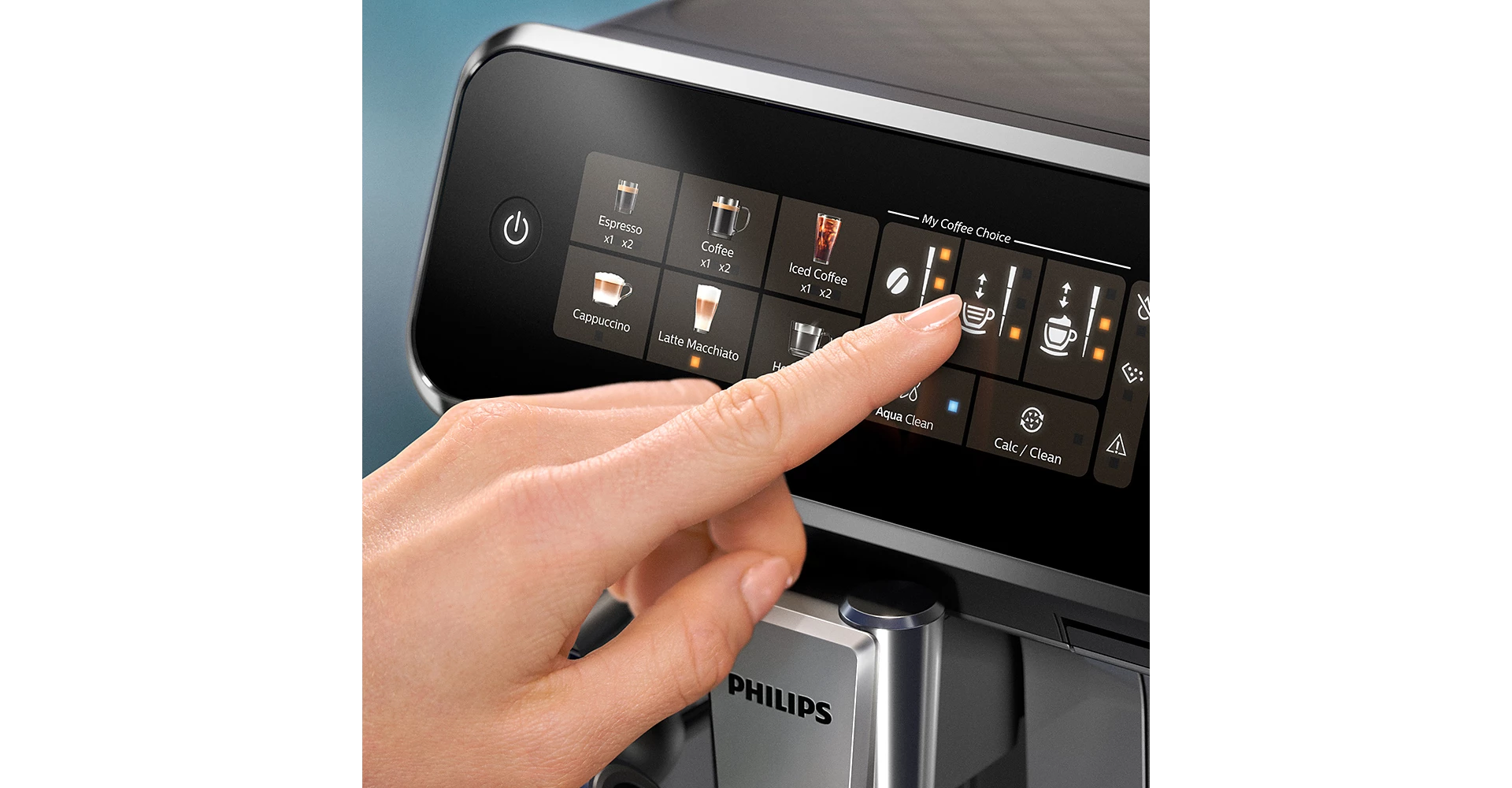 Philips 3300 Series Fully Automatic Coffee Machine - 6 Drinks, Black Chrome (EP3347/90)
