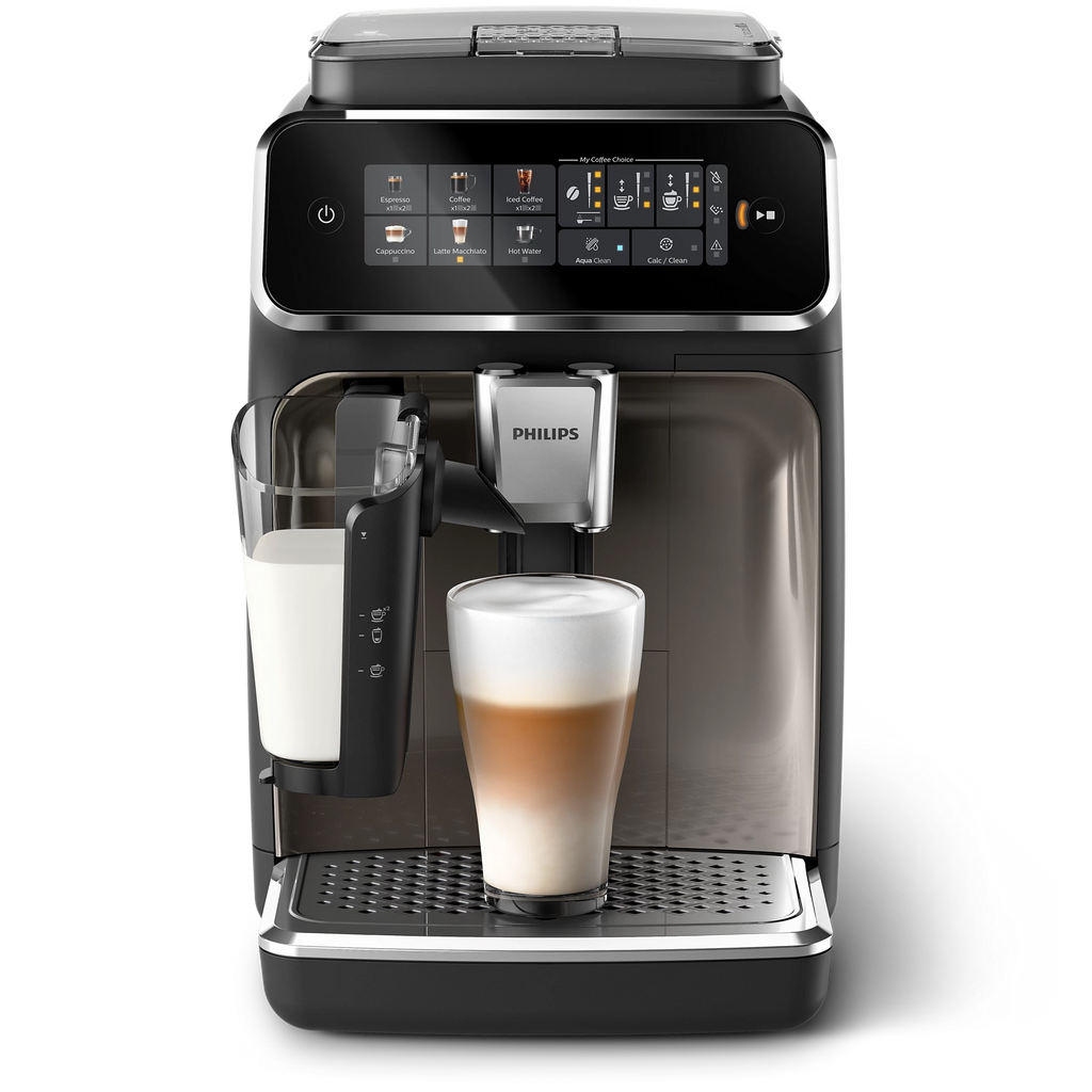 Philips 3300 Series Fully Automatic Coffee Machine - 6 Drinks, Black Chrome (EP3347/90)