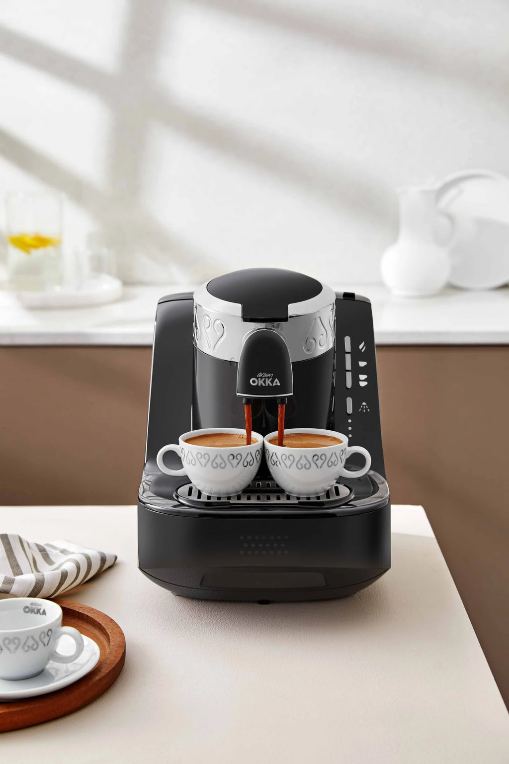 Arzum OKKA Automatic Turkish Coffee Machine – Black, Chrome