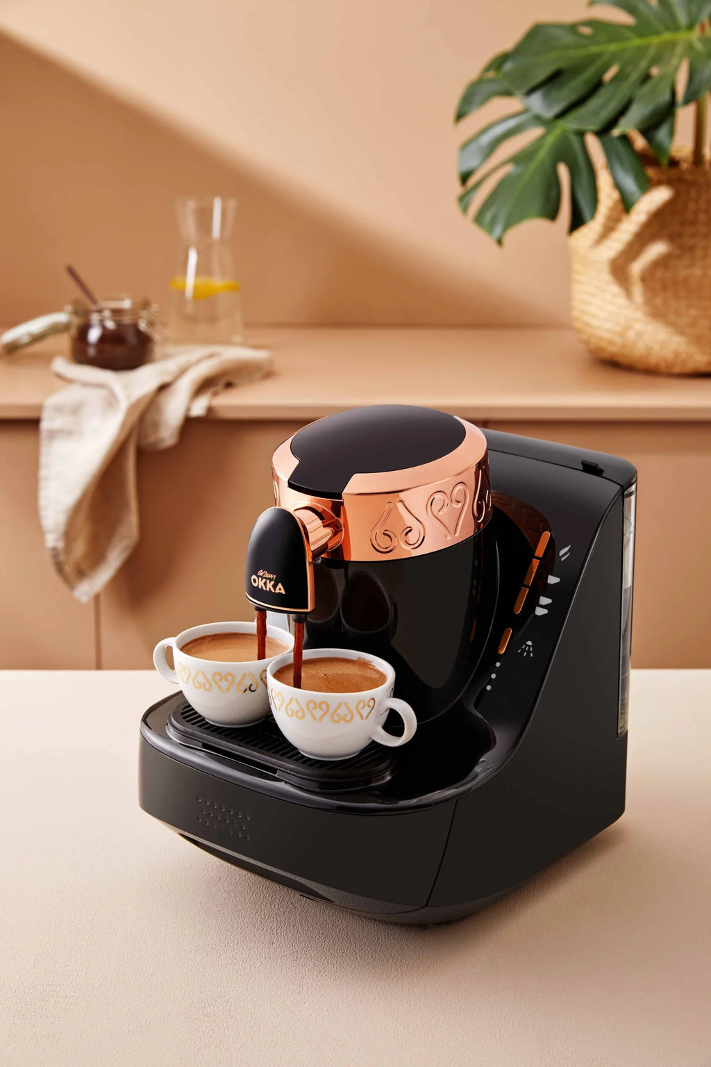 Arzum OKKA Automatic Turkish Coffee Machine – Black, Copper