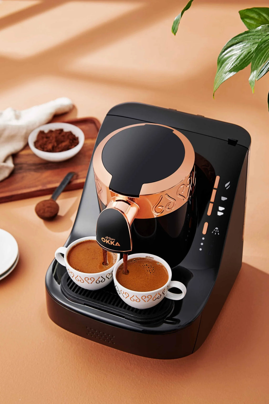 Arzum OKKA Automatic Turkish Coffee Machine – Black, Copper